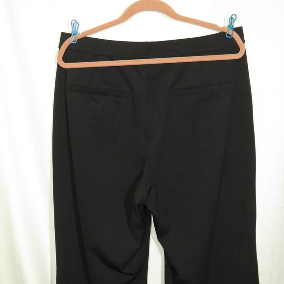 Halara HaloTek Air Black High Waist Pleated Pull On Flare Pants Size XL - Picture 6 of 8